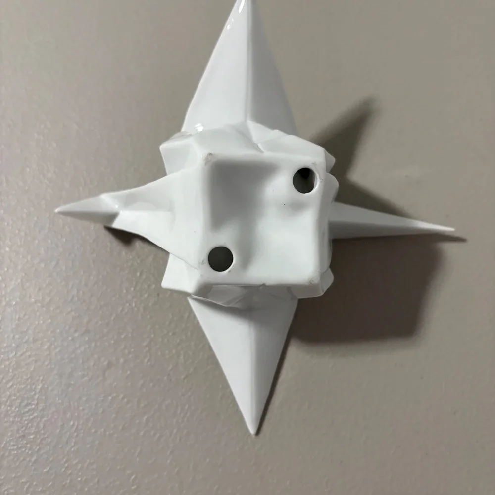White Origami Crane Candle Holder Tealight Holder Ceramic Unique iem‎